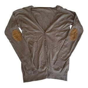 Women’s Cardigan Size Small Leather Patch Elbow